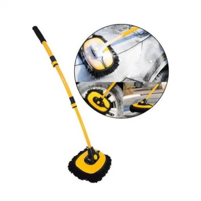 VipMarketim Teleskopik Saplı Kuru Islak Oto Yıkama Fırçası