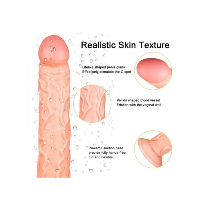 VipMarketim Ten Rengi 35 cm Dildo Model No:1036