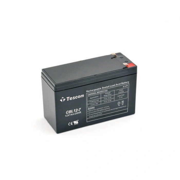 VipMarketim TESCOM Combatt CBL12-7 12V 7Ah Bakımsız Kuru Akü. UPS için Uygundur. (100012589)(1923)
