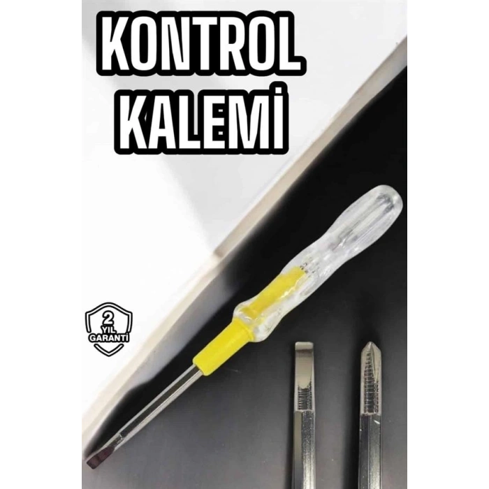 VipMarketim Test Cihazı Kontrol Kalemi Çift Başlıklı Şeffaf Elektrik Testi