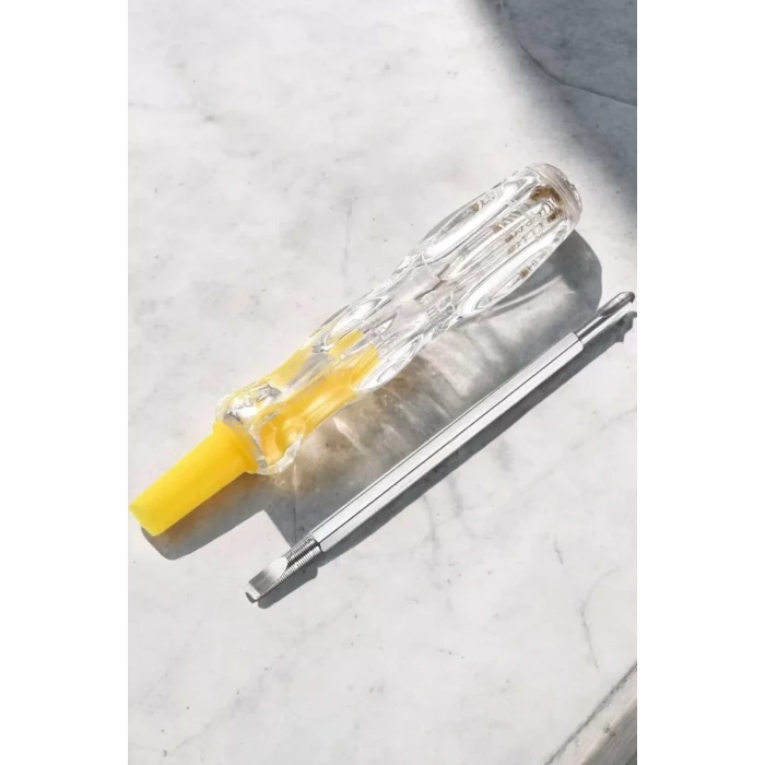 VipMarketim Test Cihazı Kontrol Kalemi Çift Başlıklı Şeffaf Elektrik Testi