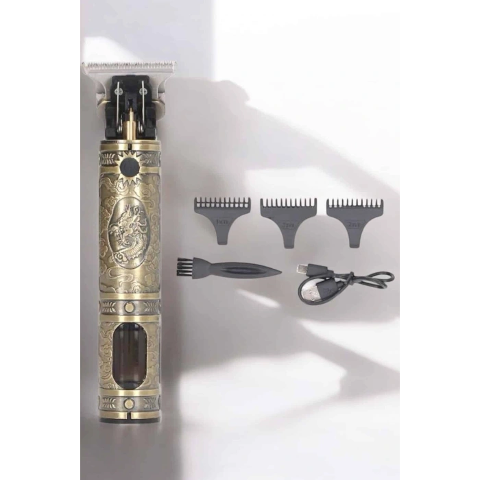 VipMarketim Tıraş Makinesi Çizik Tıraş Paslanmaz Çelik Uzun Ömürlü Şarjlı