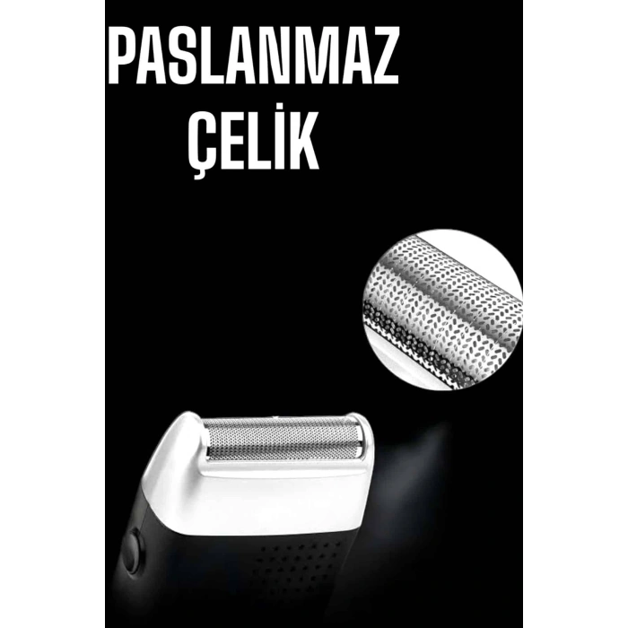 VipMarketim Tıraş Makinesi Islak Ve Kuru Kullanıma Uygun Kablosuz Taşınabilir