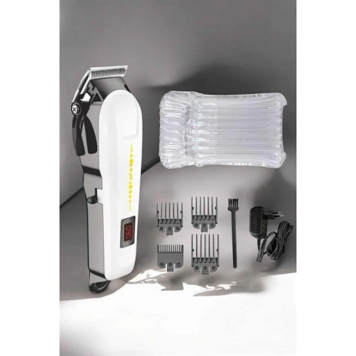 VipMarketim Tıraş Makinesi Profesyonel Saç Ve Sakal Kesme Milim Ayarlı Dijital Göstergeli