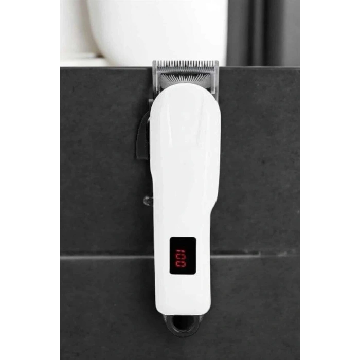 VipMarketim Tıraş Makinesi Profesyonel Saç Ve Sakal Kesme Milim Ayarlı Dijital Göstergeli
