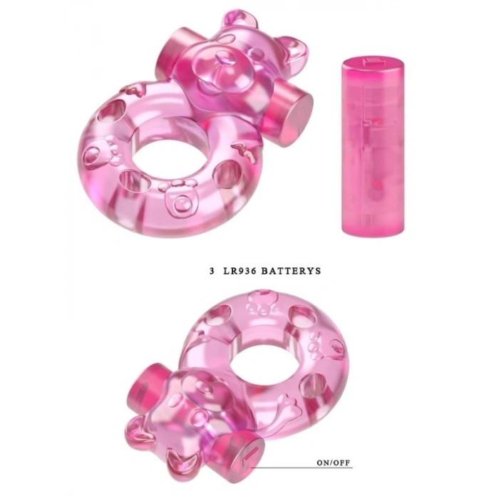 VipMarketim Titreşimli Ayıcık Penis Halkası