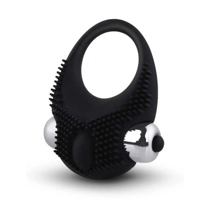 VipMarketim Titreşimli Pili Değiştirilebilir Penis Halkası Siyah