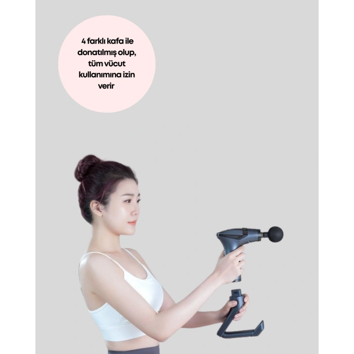 VipMarketim Titreşimli Şarjlı Masaj Aleti 3in1 Fonksiyonel Çok Amaçlı Model