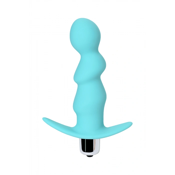 VipMarketim Todo Bland Anal Vibratör, Silikon, Mavi, 12 Cm, Ø 2,8 Cm