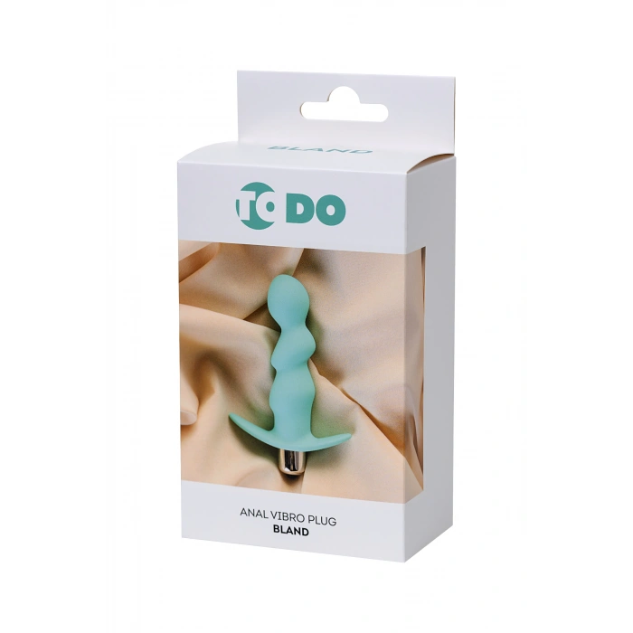 VipMarketim ToDo Bland anal vibratör, silikon, mavi, 12 cm, Ø 2,8 cm