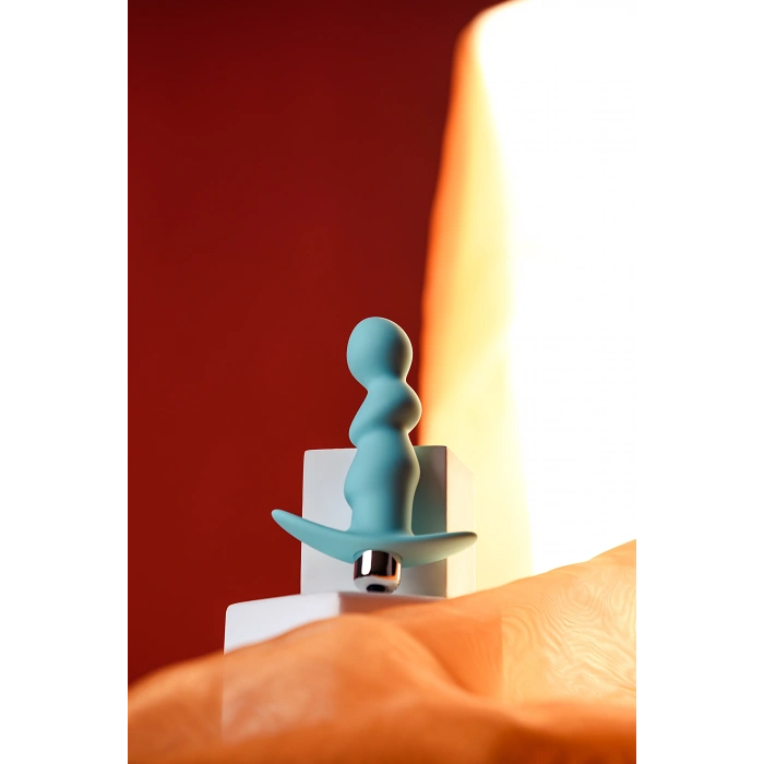 VipMarketim ToDo Bland anal vibratör, silikon, mavi, 12 cm, Ø 2,8 cm