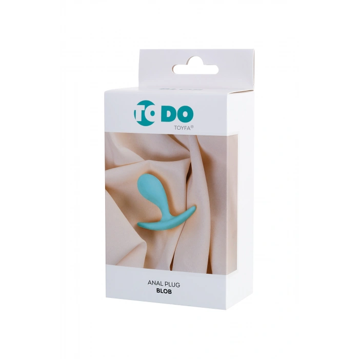 VipMarketim ToDo  Blob Anal Plug, silikon, mavi, 5,5 cm, Ø 2,1 cm