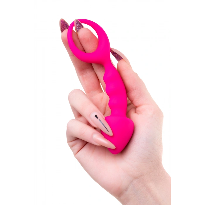 VipMarketim ToDo Bong Anal Plug, silikon, pembe, 12,5 cm, Ø 2,5 cm