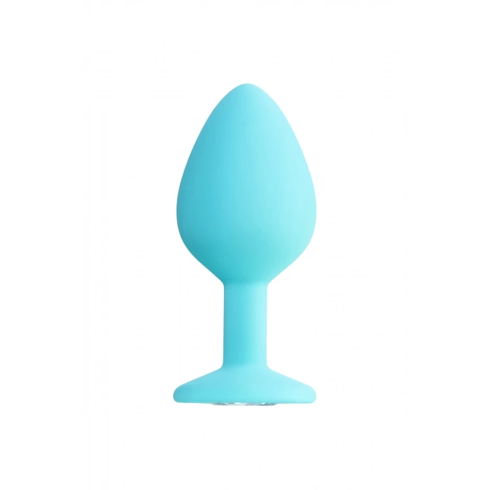 VipMarketim Todo Brilliant Anal Plug, Silikon, Mavi, 8 Cm, Ø 3 Cm, 50 G
