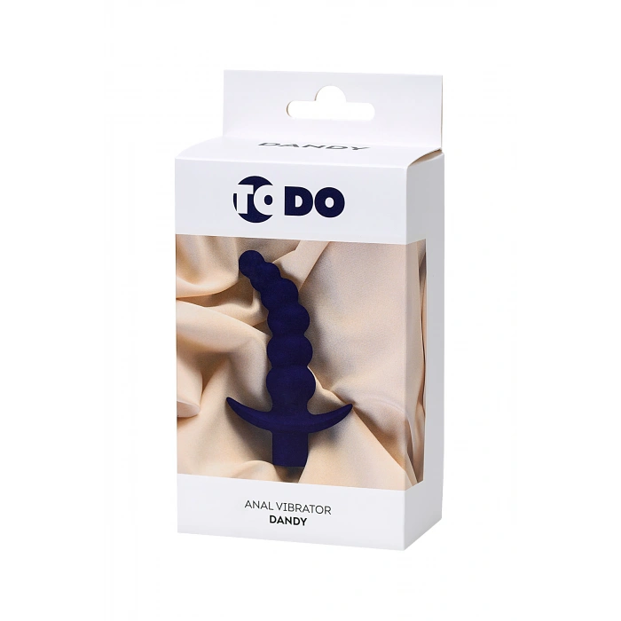 VipMarketim Todo Dandy Anal Vibratörü, Silikon, Mor, 13,5 Cm, Ø 3,2 Cm