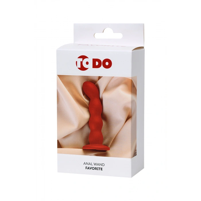 VipMarketim ToDo Favorite Anal Plug, Silikon, Kırmızı, 13 cm, Ø 2,8 cm