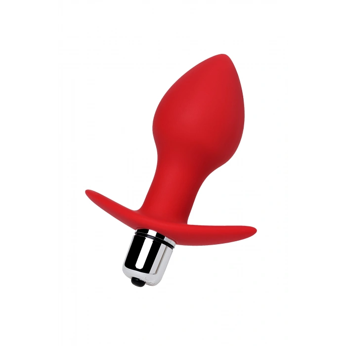 VipMarketim Todo Glam Anal Vibratörü, Silikon, Kırmızı, 9,7 Cm, Ø 4 Cm