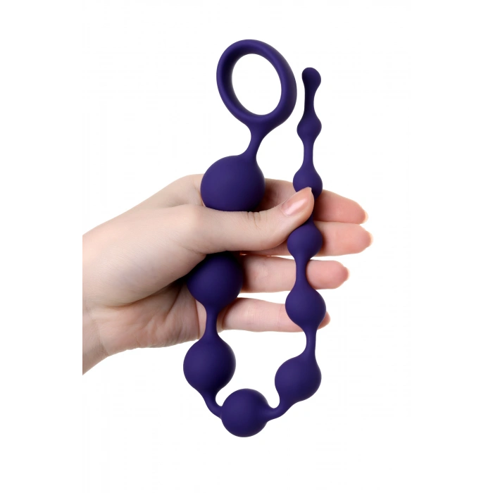 VipMarketim ToDo Grape anal Zinciri, silikon, mor, 35 cm, Ø 2,7 cm
