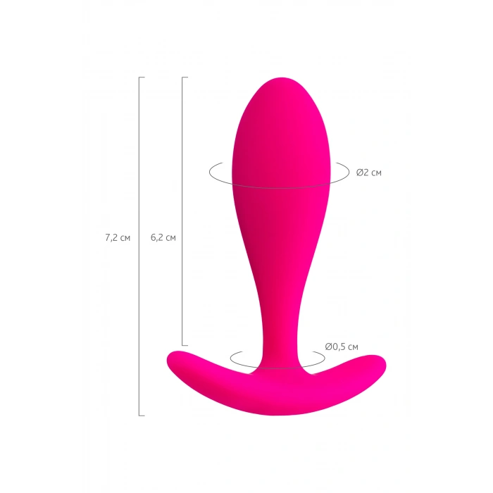 VipMarketim Todo Hub Anal Plug, Silikon, Pembe, 7,2 Cm, Ø 2 Cm