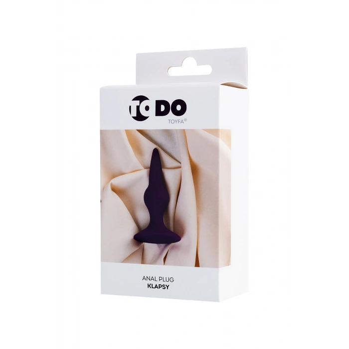VipMarketim Todo Klapsy Anal Plug, Silikon, Mor, 10,5 Cm, Ø 3 Cm