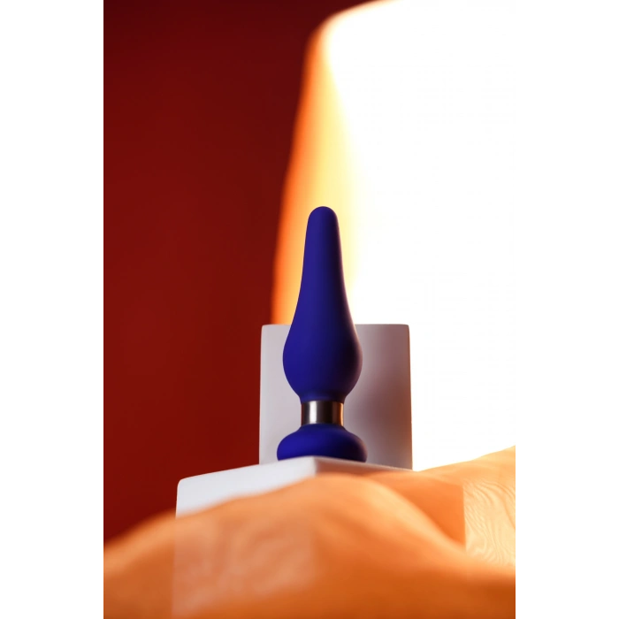 VipMarketim ToDo Slassic anal kılıf, Beden S, silikon, mavi, 10 cm, Ø 3 cm