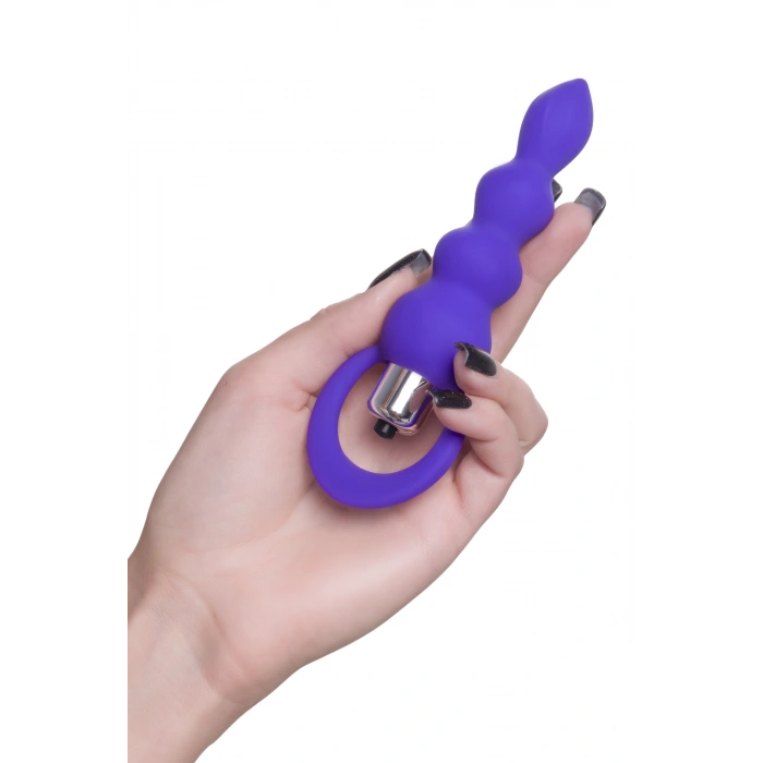 VipMarketim ToDo Twisty Anal Plug, silikon, mor, 14 cm, Ø 3,2 cm