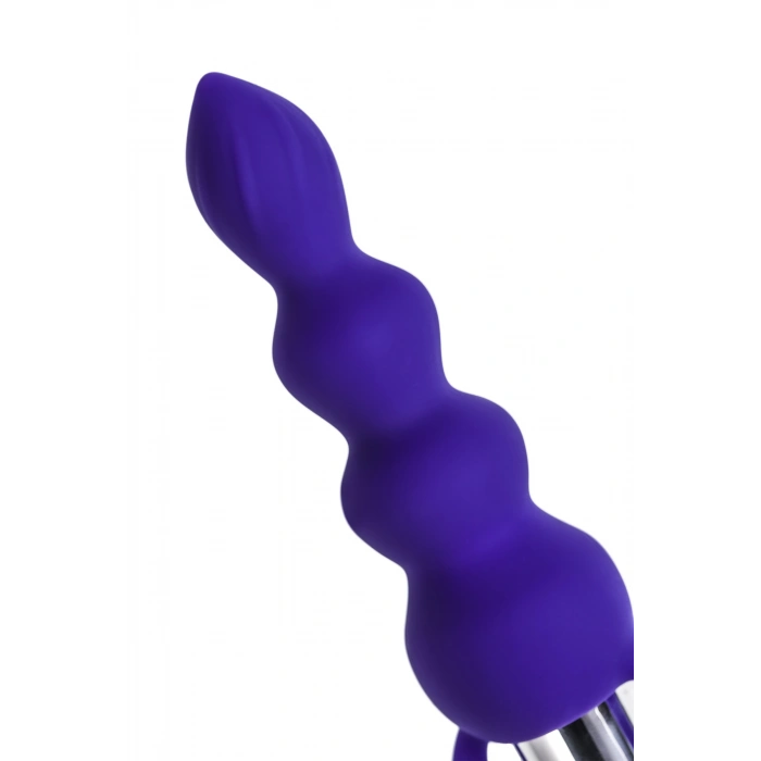 VipMarketim Todo Twisty Anal Plug, Silikon, Mor, 14 Cm, Ø 3,2 Cm