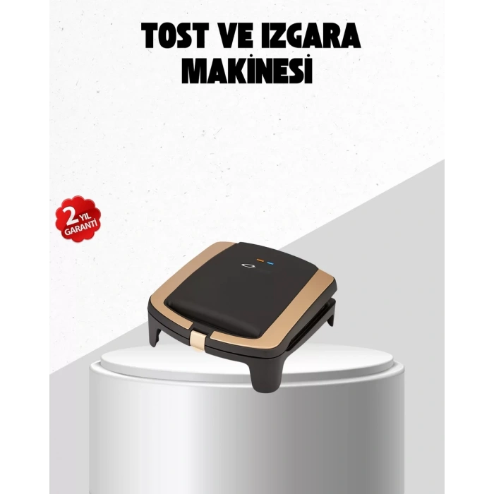 VipMarketim Tost Makinesi Ev Tipi Pratik Kullanım 4 Tost Kapasiteli
