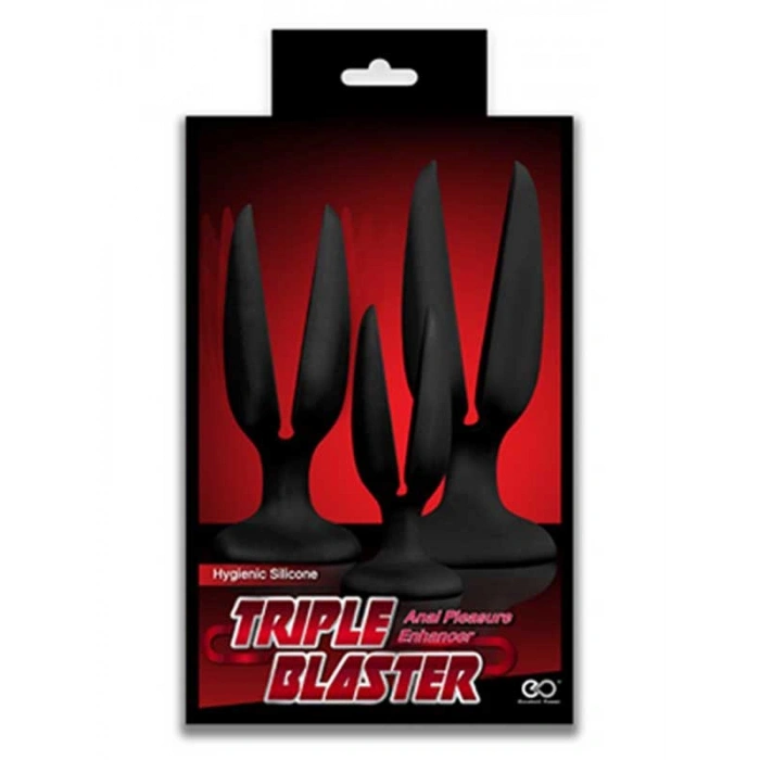 VipMarketim Triple Blaster Açılır 3lü Anal Tıkaç Seti