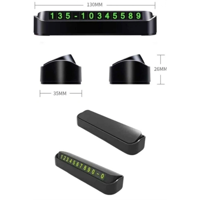 VipMarketim Tüm Araçlara Uyumlu Araç Içi Park Numaratör Oto Araç Numaratör