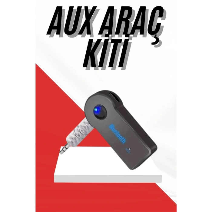 VipMarketim Tüm Cihazlara Uyumlu Bluetooth Aux Araç Kiti Siyah