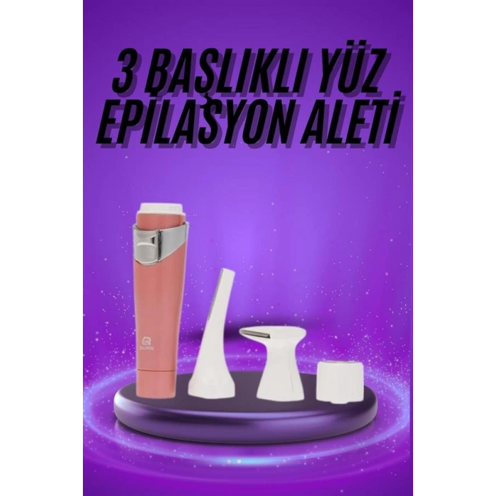 VipMarketim Tüm Cilt Tipleri Için 3 Başlıklı Yüz Çene Kıl Tüy Alma Tüm Cilt Tiplerine Uygun