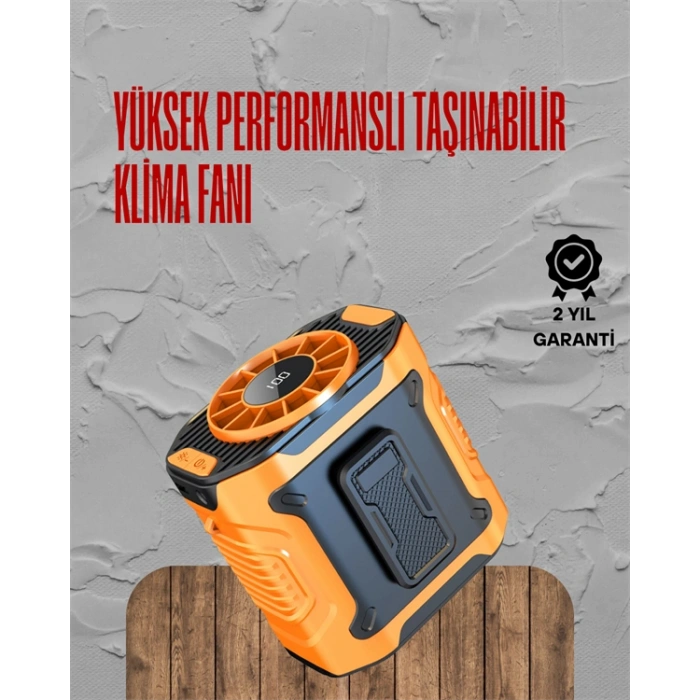 VipMarketim Turbo Mini Fan – Dijital Ekranlı Sessiz & Şarjlı Serinlik!
