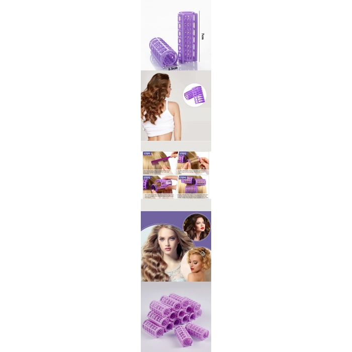 VipMarketim Kafes Gece Bigudisi 2.5 cm 10 Adet Solingen Professional
