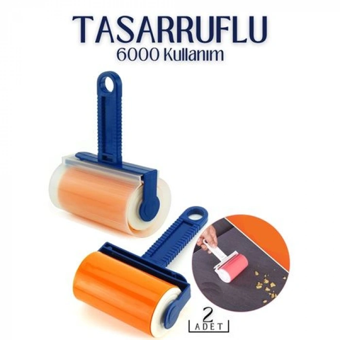 VipMarketim Tüy Tiftik Toplayıcı 6000 Kullanım Tisserant Design 2 li SET