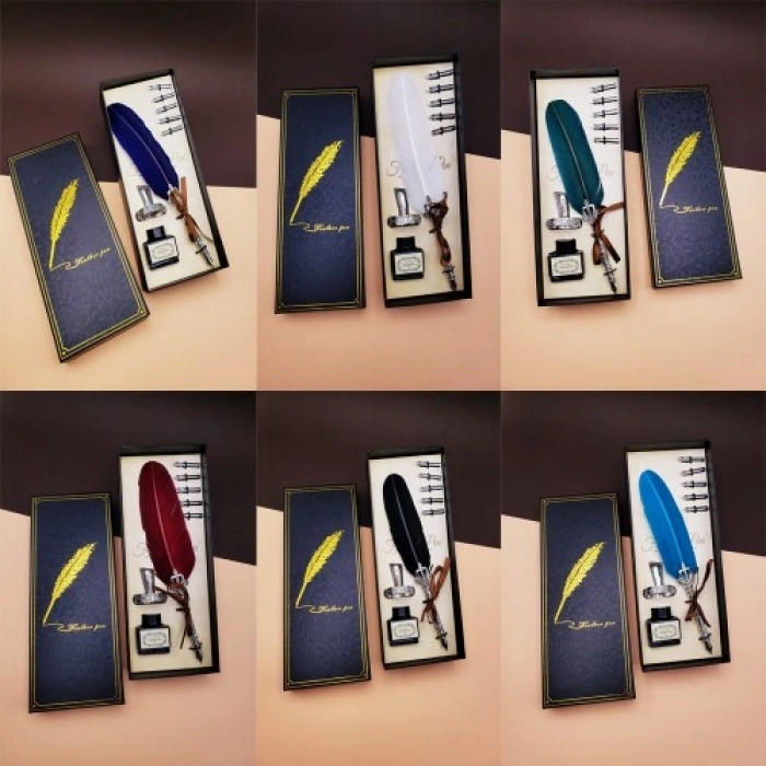 VipMarketim Tüylü Divit Kalem Seti