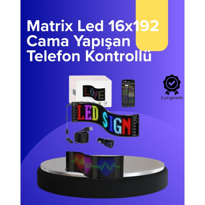 VipMarketim TV Arkası LED Şerit Işık Otomatik Açma Kapama Özellikli 2mt