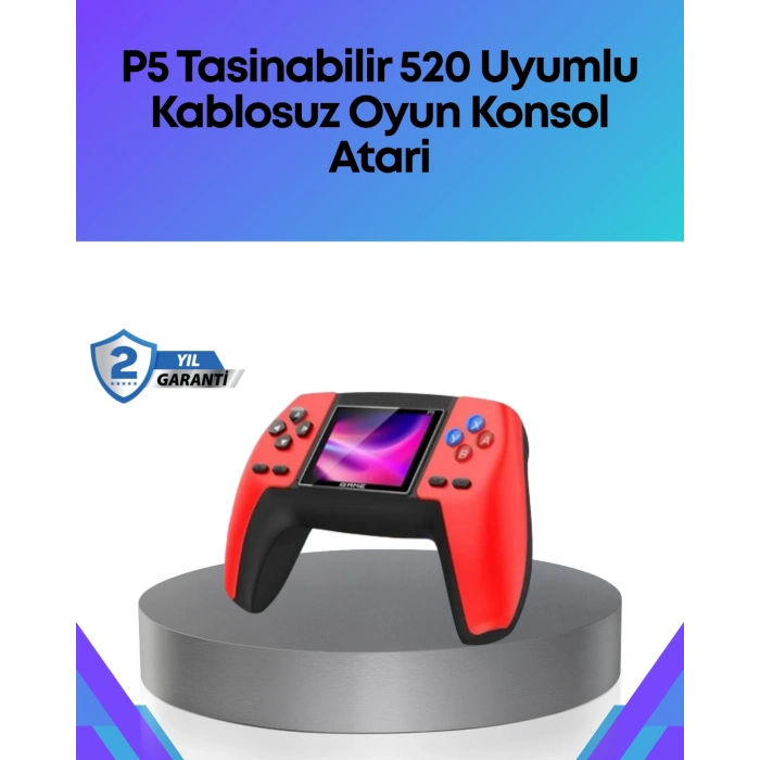 VipMarketim TV Bağlantılı 520 Oyunlu P5 Retro GamePad Konsol