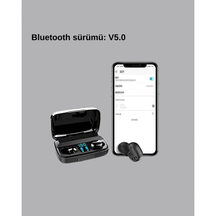 VipMarketim TWS A10s Bluetooth 5.0 Kulaklık – Yüksek Ses Kalitesi Ergonomik Uzun Pil Ömürlü