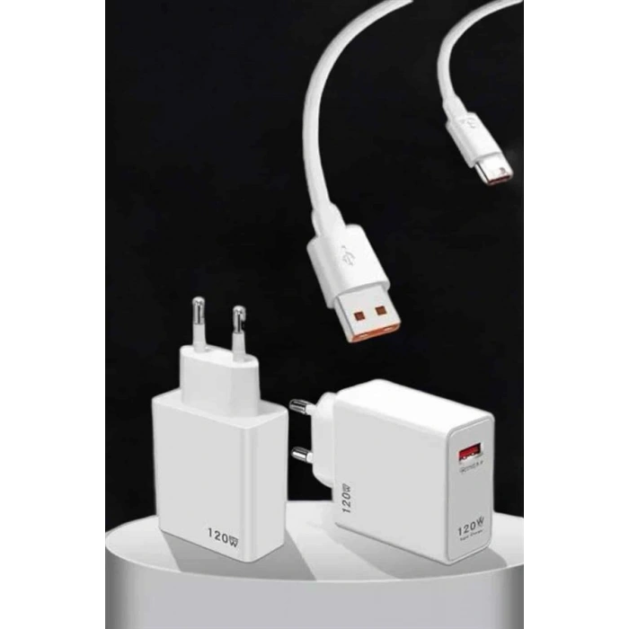 VipMarketim Type-C 120W Şarj Aleti Hızlı Şarj Turbo
