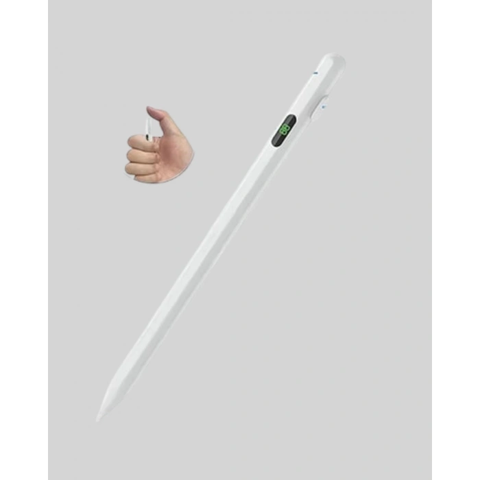 VipMarketim Type-C Şarjlı iPad Stylus Pen 10 Saat Dayanıklı Hassas Dokunmatik Kalem