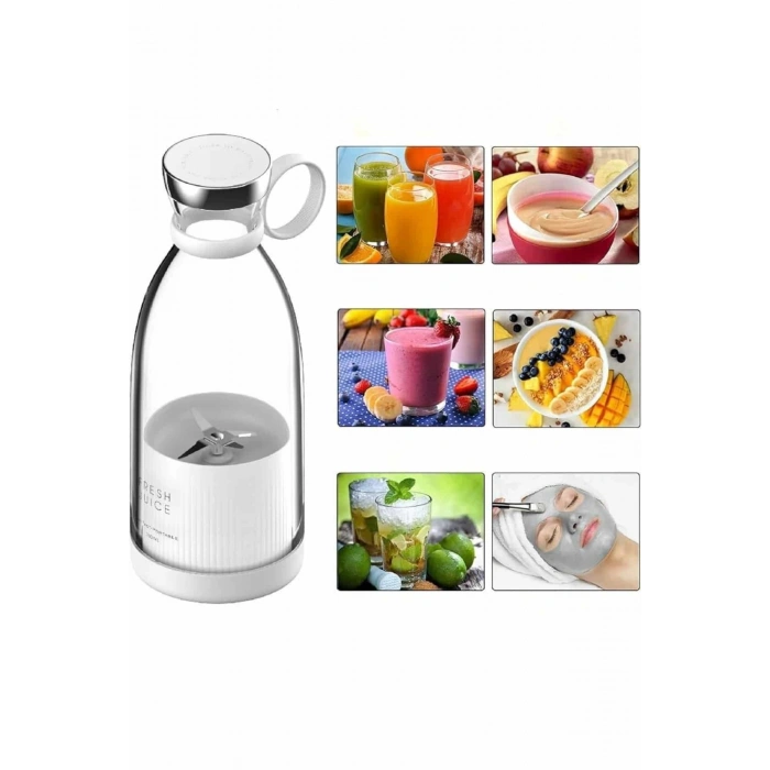 VipMarketim u Geçirmez Kablosuz Şarjlı Dayanıklı Taşınabilir Mini Blender