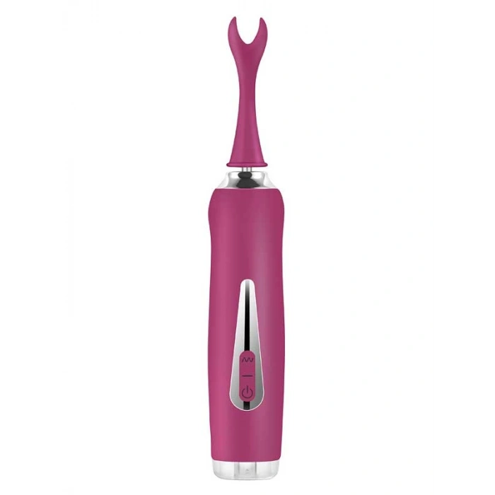 VipMarketim Üç Başlıklı Değiştirilebilir Vibratör Mor