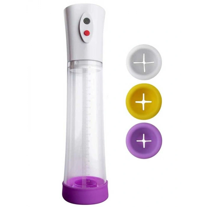 VipMarketim Üç Başlıklı Otomatik Vakumlu Pilli Penis Pompası