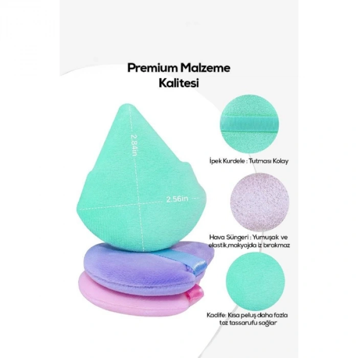 VipMarketim Üçgen Makyaj Süngeri Puf
