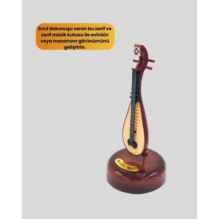 VipMarketim Ud Sembolü Müzik Kutusu Estetik Tasarım Melodi Destekli