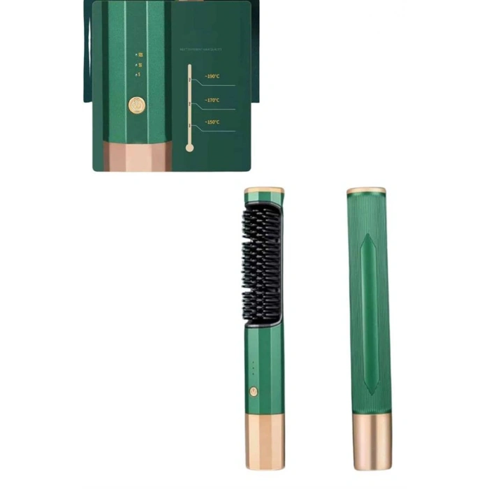 VipMarketim Üflemeli Saç Düzleştirici Fön Tarak Yüksek Isı Ayarlı İyon Özellikli