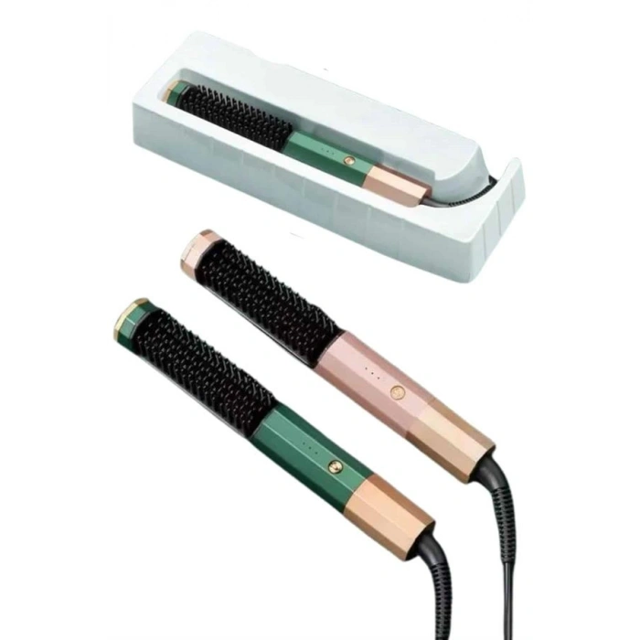 VipMarketim Üflemeli Saç Düzleştirici Fön Tarak Yüksek Isı Ayarlı İyon Özellikli