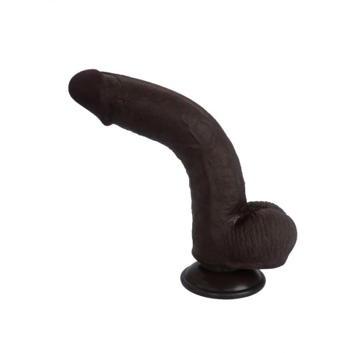 VipMarketim Ultra Gerçekçi 24 Cm Brown Melez Kıkırdaklı Dildo