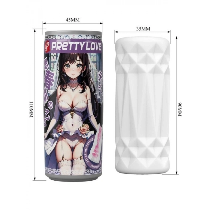 VipMarketim Ultra Yumuşak Et Dokusunda Kola Kutusu Şeklinde Mastürbatör - Jade